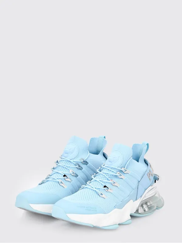 Plein Sport Mesh and Rubber Sneakers Turquoise (SAESUSC0518STE003N07)