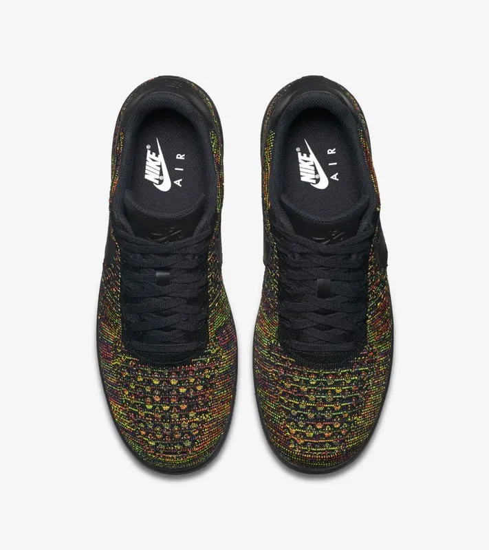 Nike Air Force 1 Low Flyknit Black Multi-Color Black/Multi-Color (817419-001)