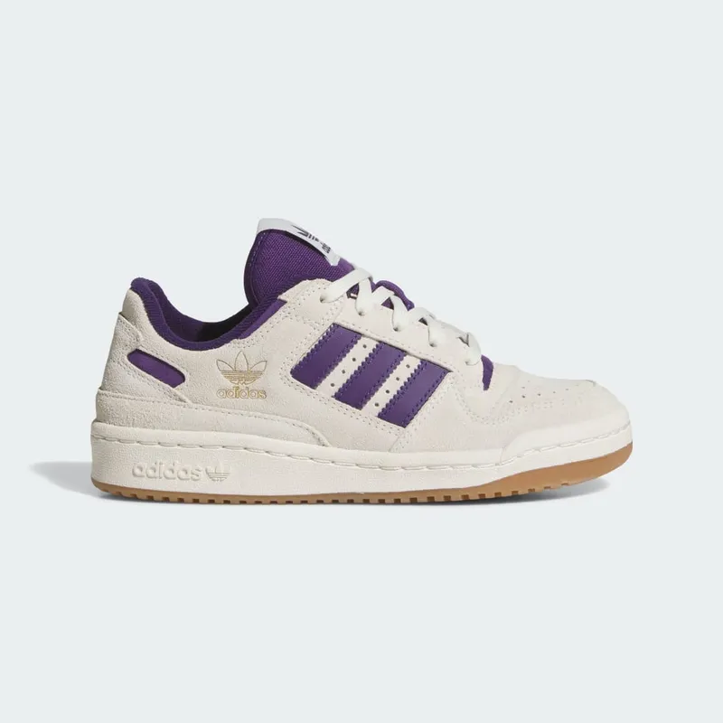 Adidas FORUM LOW CL SHOES Off White / Violet / Gum M2 (JR0381)