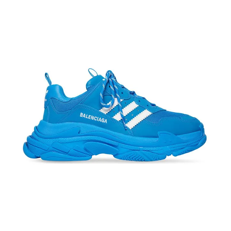 Balenciaga x adidas Triple S Blue White (712764W2ZB24090)