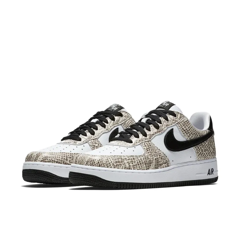Nike Air Force 1 Low Retro Cocoa Snake (2018) True White/Black-Cocoa (845053-104)