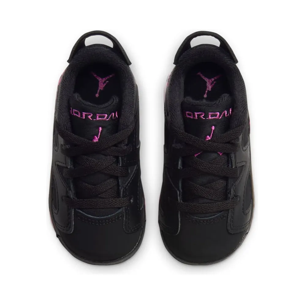JORDAN 6 RETRO LOW (TD) “Black / Pink Foam / Laser Fuchsia” (IQ5607-001)