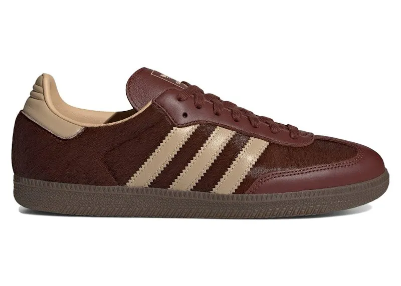 adidas Samba OG Fox Brown Sand Beige Pony (KJ8902)