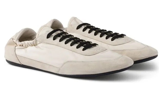 Prada Collapse Re-nylon and Suede Elasticized “Neutrals” (2EG479 F G001 D7C F0304) (3)