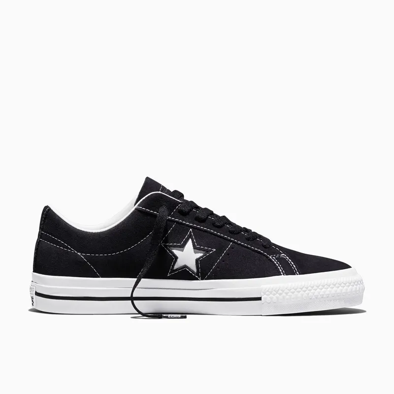 Converse CONS One Star Pro Suede Black/Black/White – “Black”