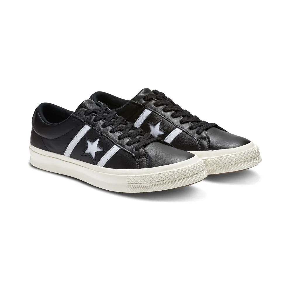 Converse One Star Academy Leather OX ‘Black’ Black/Ivory (163757c)