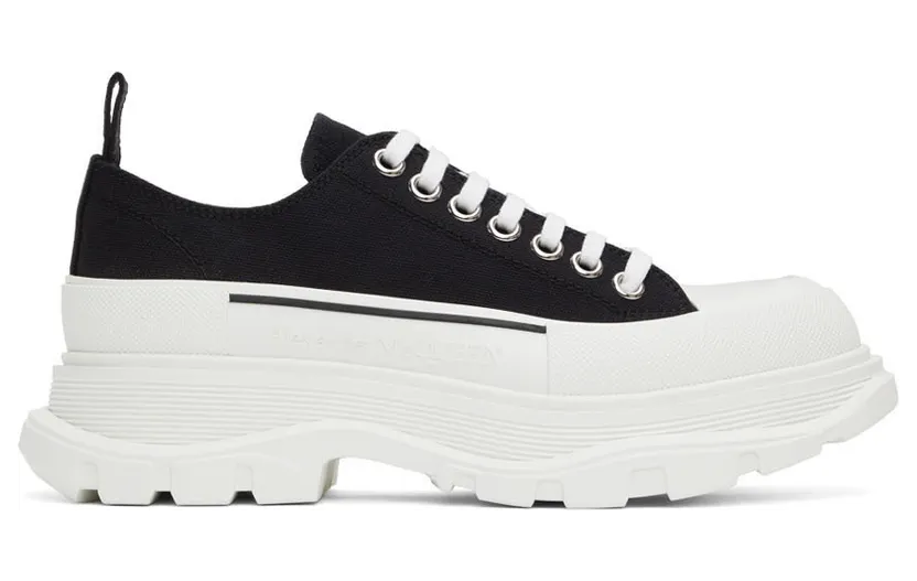 Alexander McQueen SSENSE Exclusive Green Tread Slick Low Sneakers (604257W4MV2)