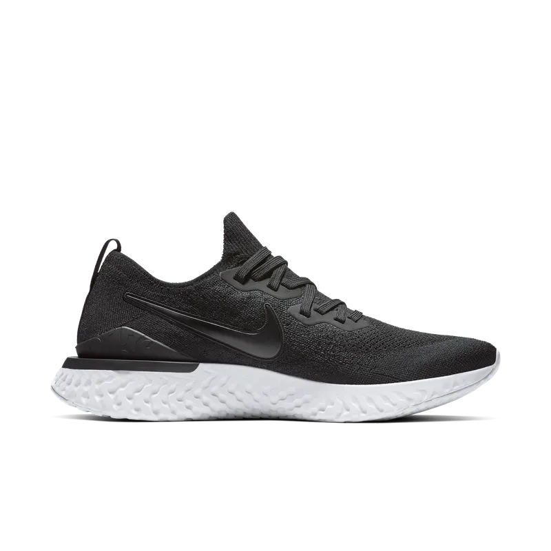 Nike Epic React Flyknit 2 Black White Black/Black-Gunsmoke (BQ8928-002)