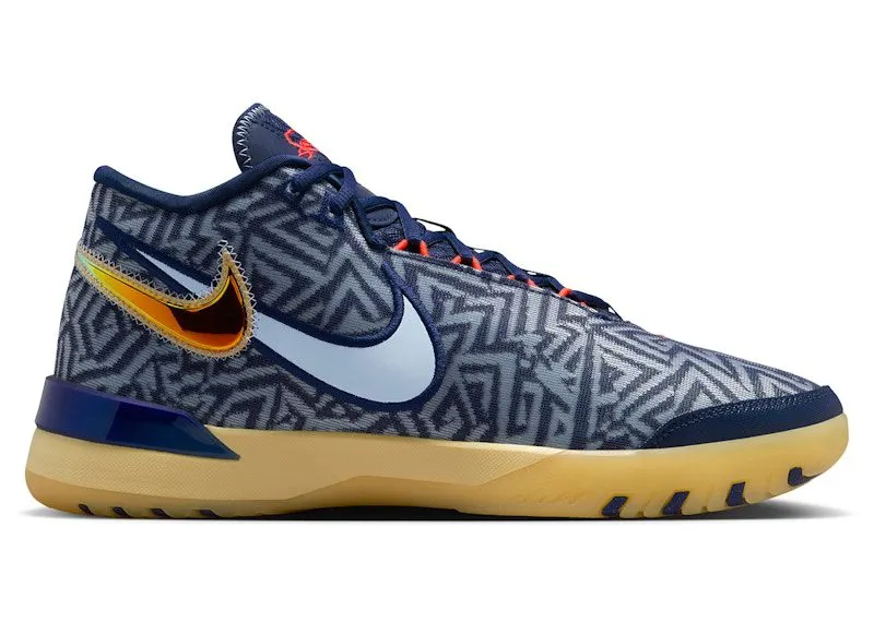 Nike LeBron NXXT Genisus Midnight Navy Soft Yellow Bright Crimson Light Armory Blue (HF0712-401)
