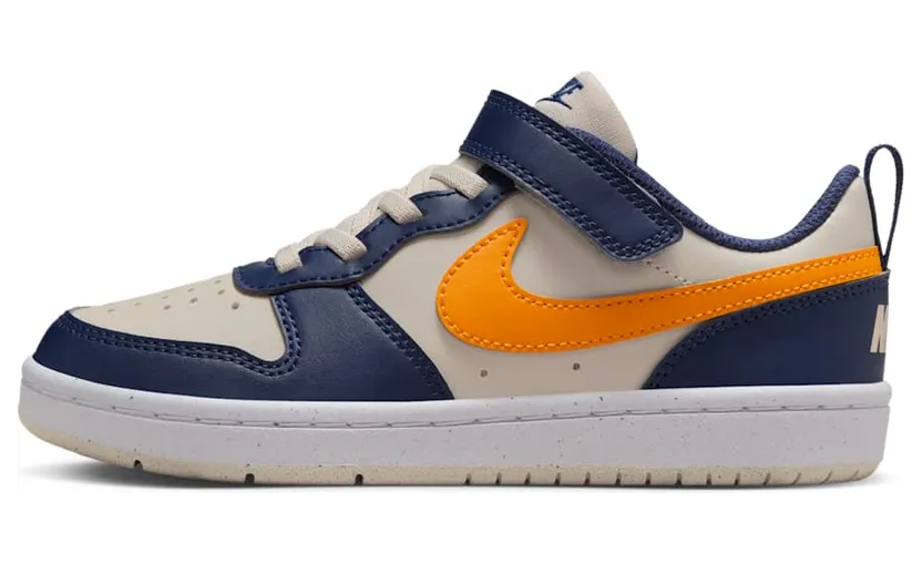 Nike Court Borough Low Recraft Light Orewood Brown Midnight Navy White Orange Peel (DV5457-126)