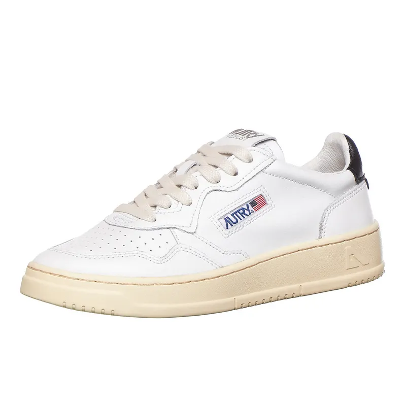 Autry Medalist Low Leather / Leather White / Black (AULWLL22)