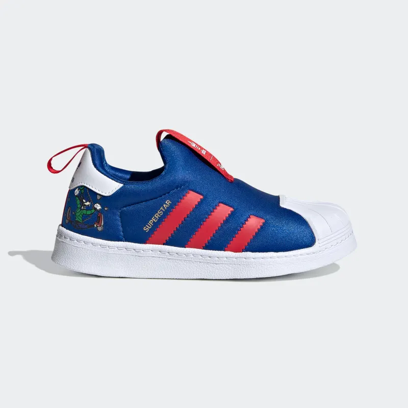 Adidas Disney x Superstar 360 J ‘Goofy – Blue’ Blue/Scarlet/Cloud White (FW8041)