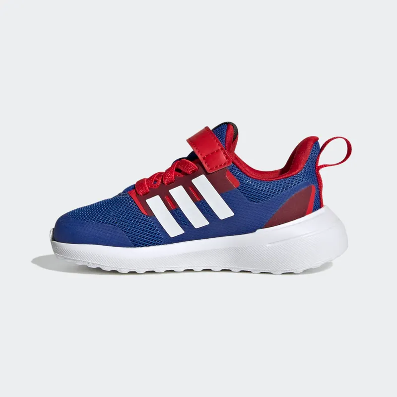 Adidas adidas x Marvel FortaRun 2.0 Spider-Man Cloudfoam Sport Running Elastic Lace Top Strap Royal Blue / Cloud White / Better Scarlet (HP9000)