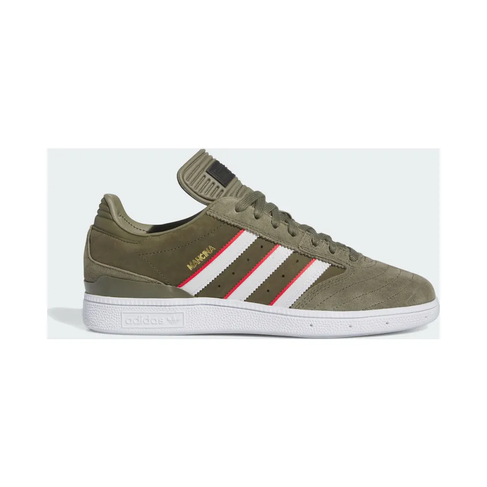 adidas Busenitz Shoes Olive Strata / Red / Cloud White (ID3370)