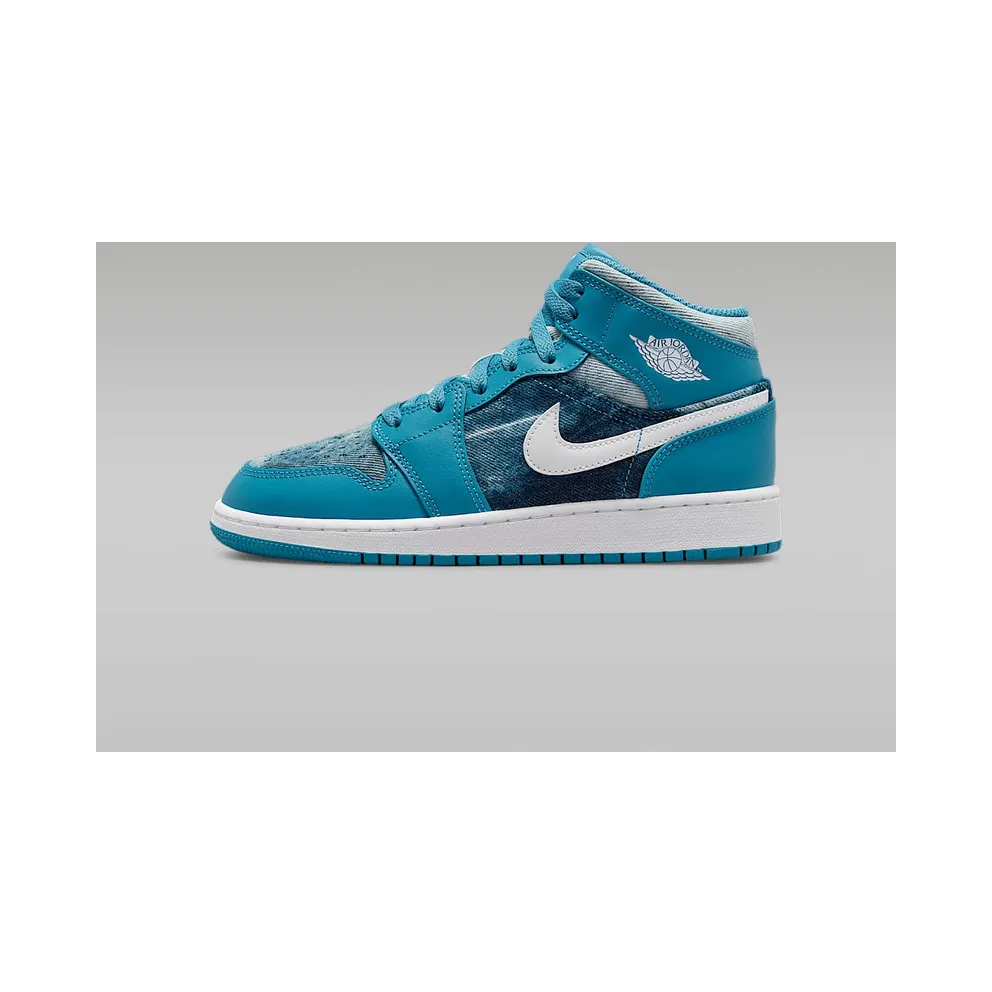 Air Jordan 1 Mid GS “Washed Denim” (DM8951-400)