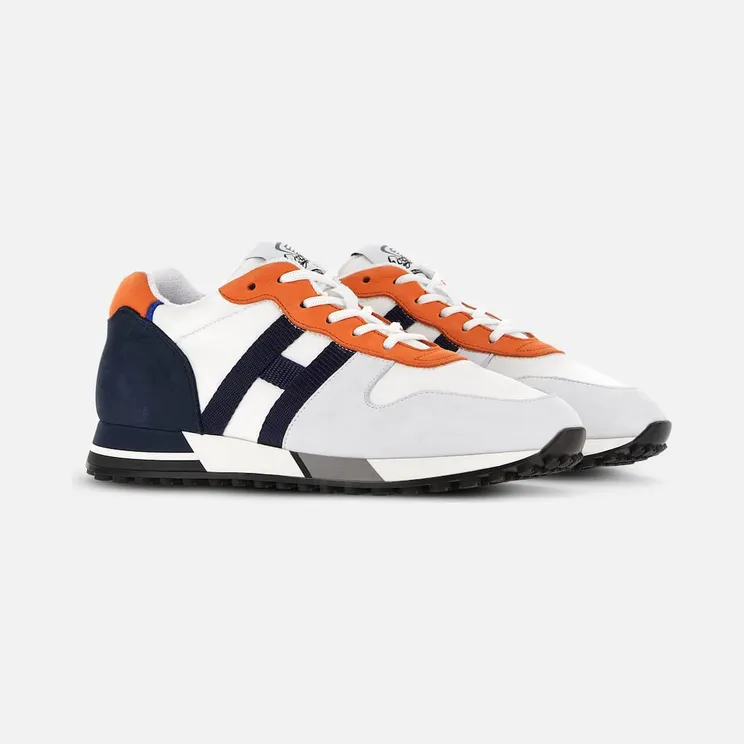 Sneakers Hogan H383 White Orange Blue (HXM3830AN52S8J945S)