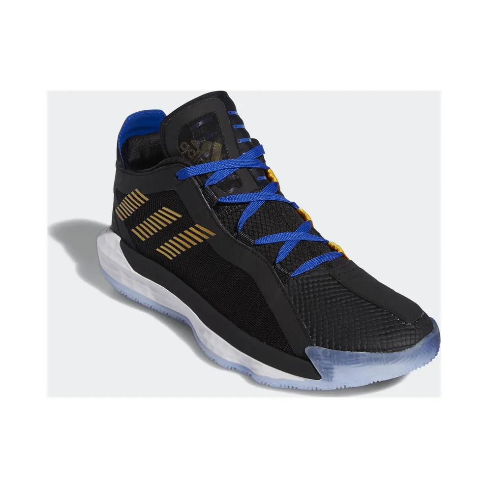 adidas Dame 6 Stone Cold Steve Austin Core Black/Gold Metallic/Team Royal Blue (FU9447)