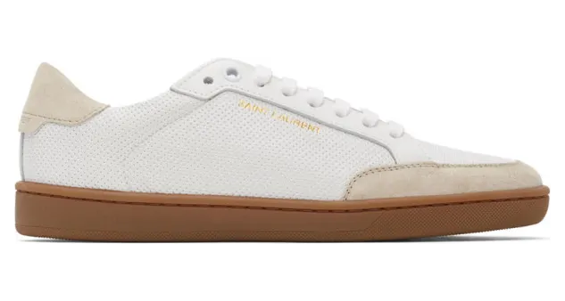 Saint Laurent White Court Classic SL 10 Sneakers (612656 1JZF0)