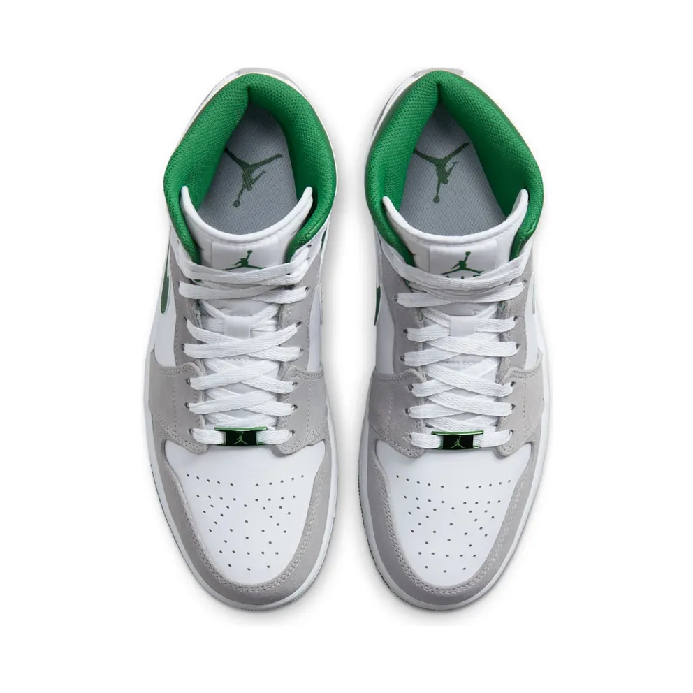 Air Jordan 1 Mid SE White Pine Green Smoke Grey (GS) (DC7294-103)