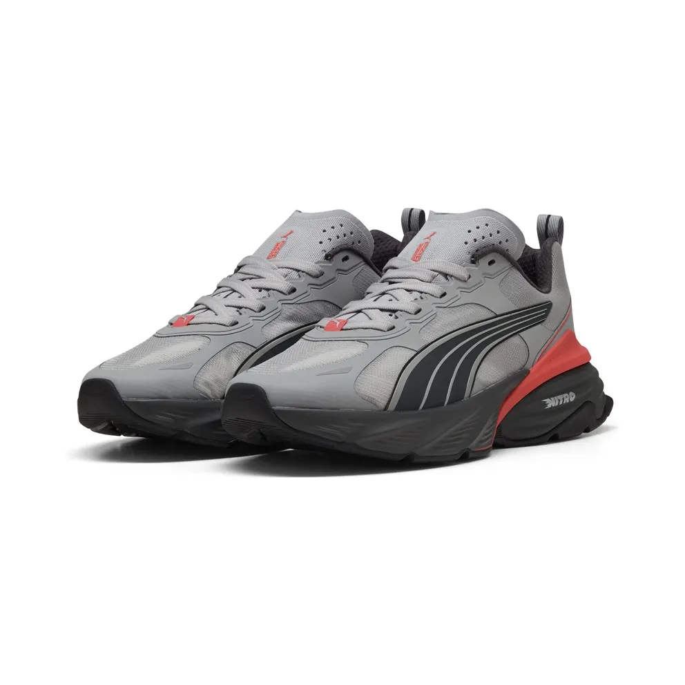 PUMA Fade Nitro™ V2 Gray Echo/Shadow Gray/Red Glamour (403299-11)