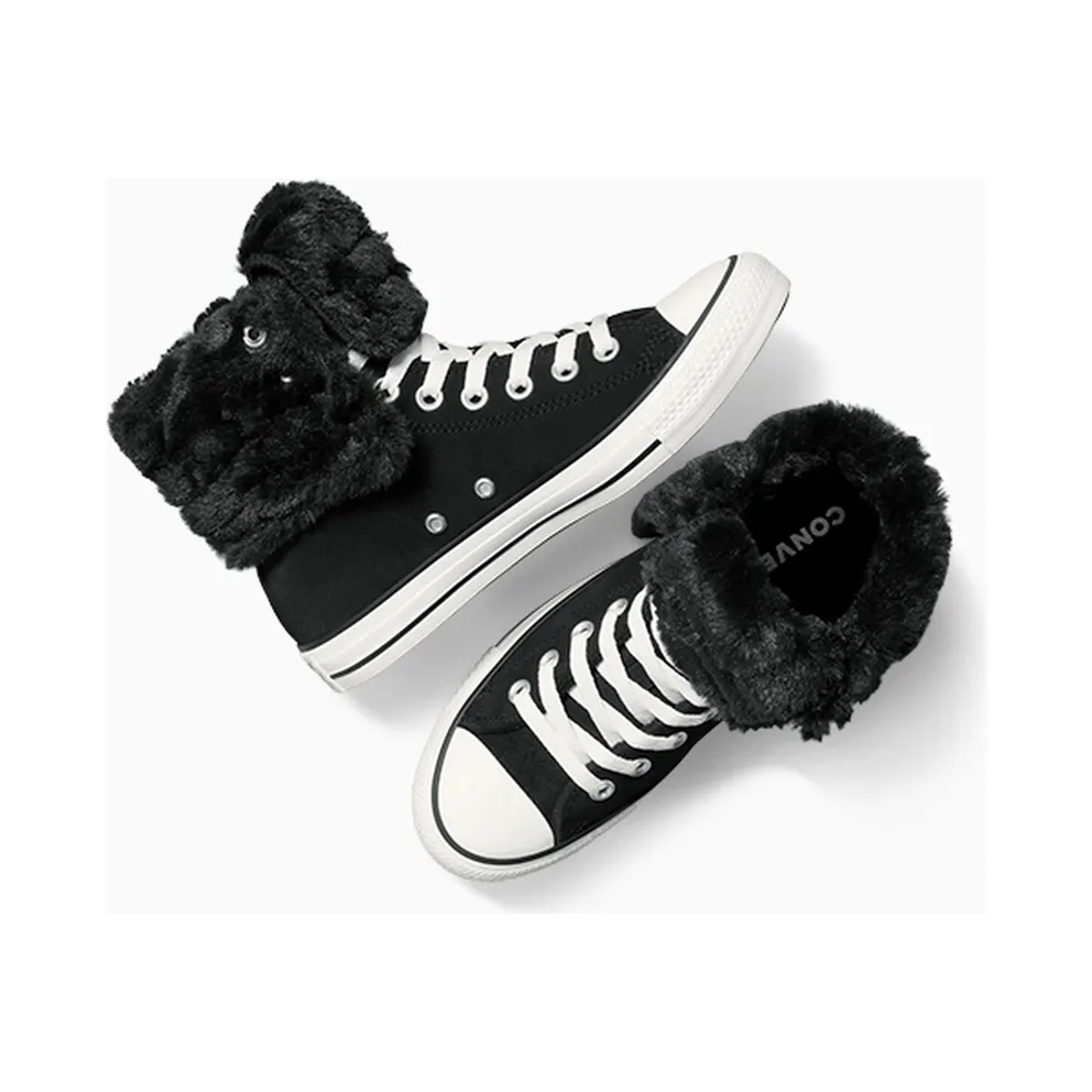 Converse Chuck Taylor All Star Fold Over Hi Black Egret (A15138C)