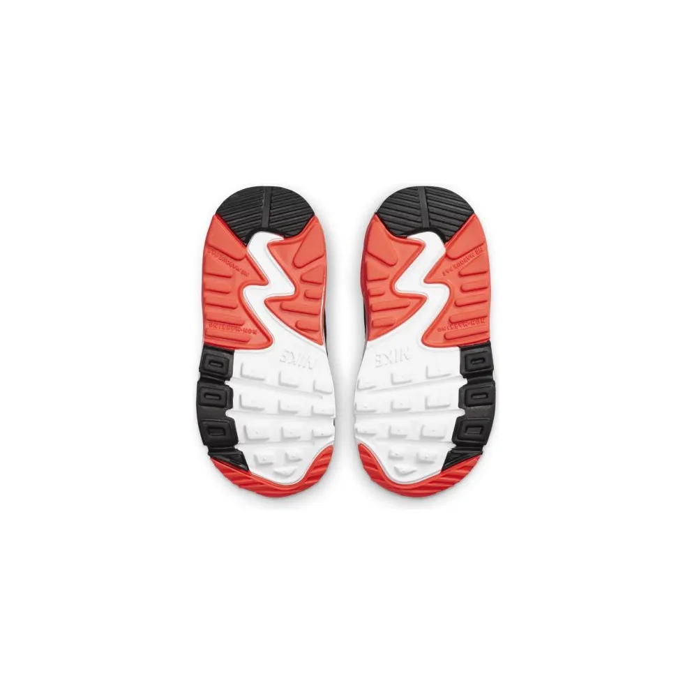 Nike Air Max 90 Infrared 2020 (TD) White/Black-Cool Grey-Radiant Red (DC8333-100)