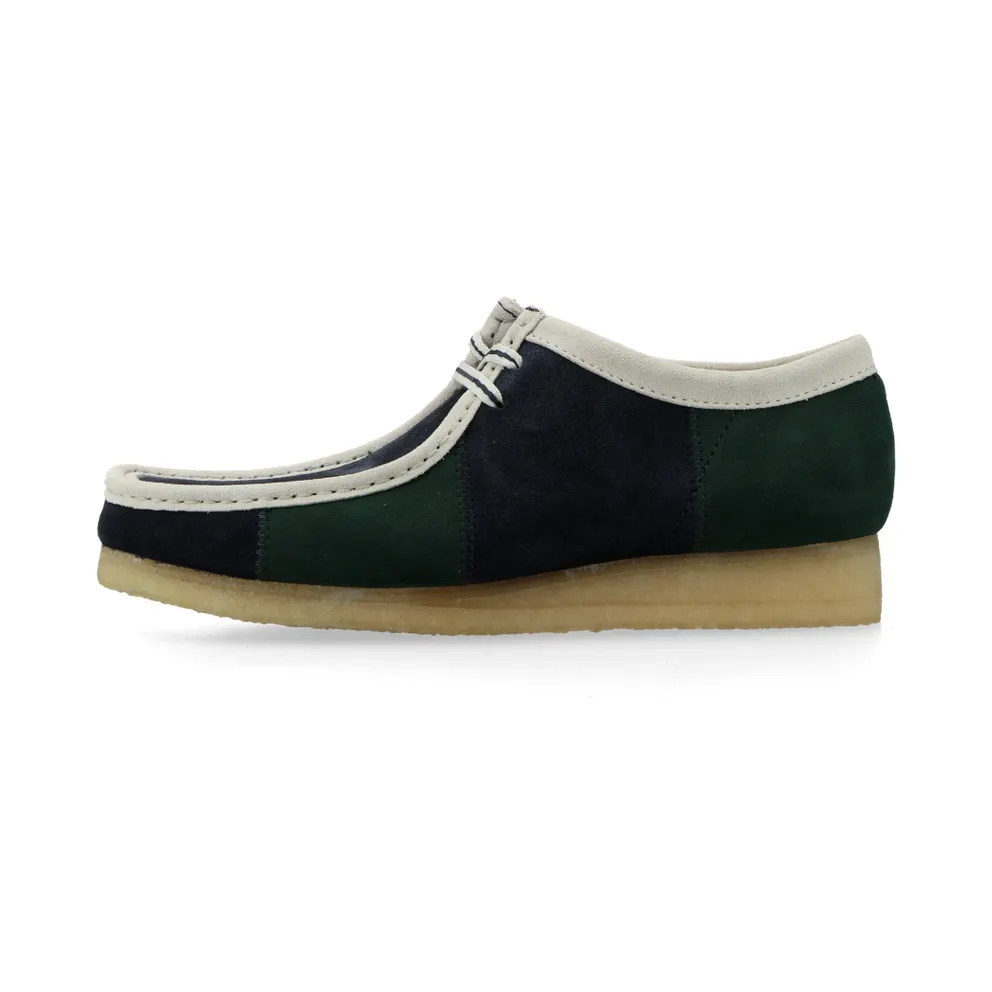 Clarks Originals Wallabee Blue / Green Stripe