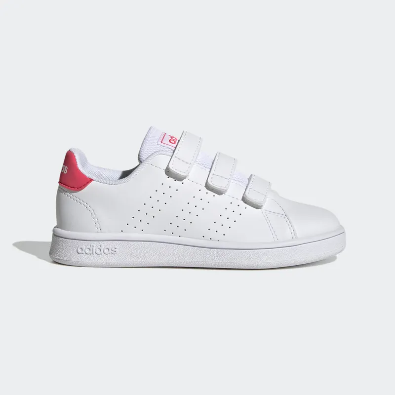 Adidas Advantage Court Lifestyle Hook-and-Loop Cloud White / Real Pink / Core Black (GW6495)