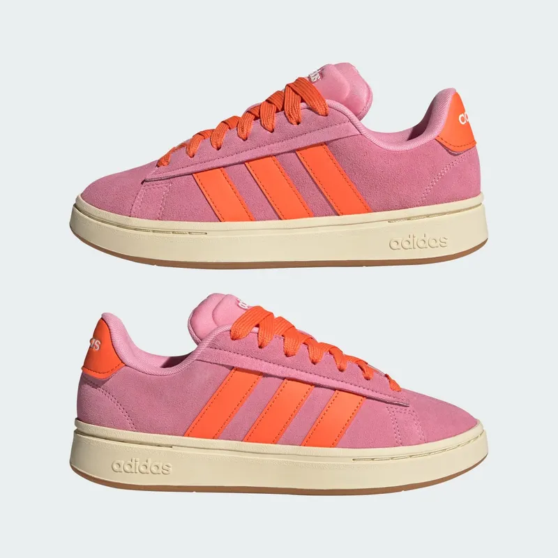 Adidas Grand Court Alpha Bliss Pink / Semi Impact Orange / Gum (JQ3001)