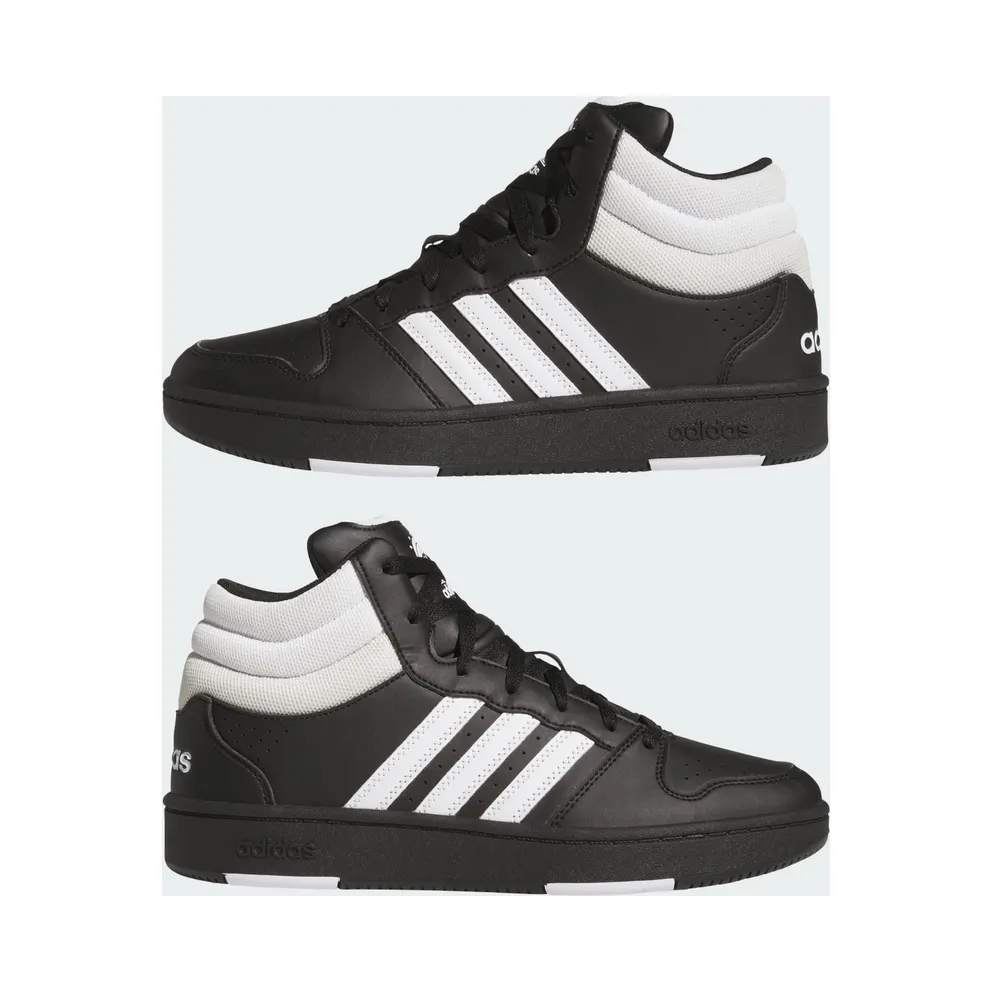 Adidas HOOPS MID CLASSIC Shoes Core Black / Cloud White / Orbit Grey (KI1035)