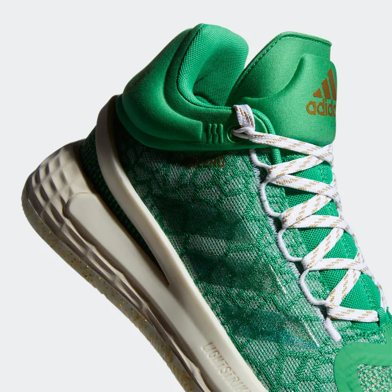 Adidas D Rose 11 ‘Christmas Pack’ Vivid Green/Gold Metallic/Cream White (FZ0849)