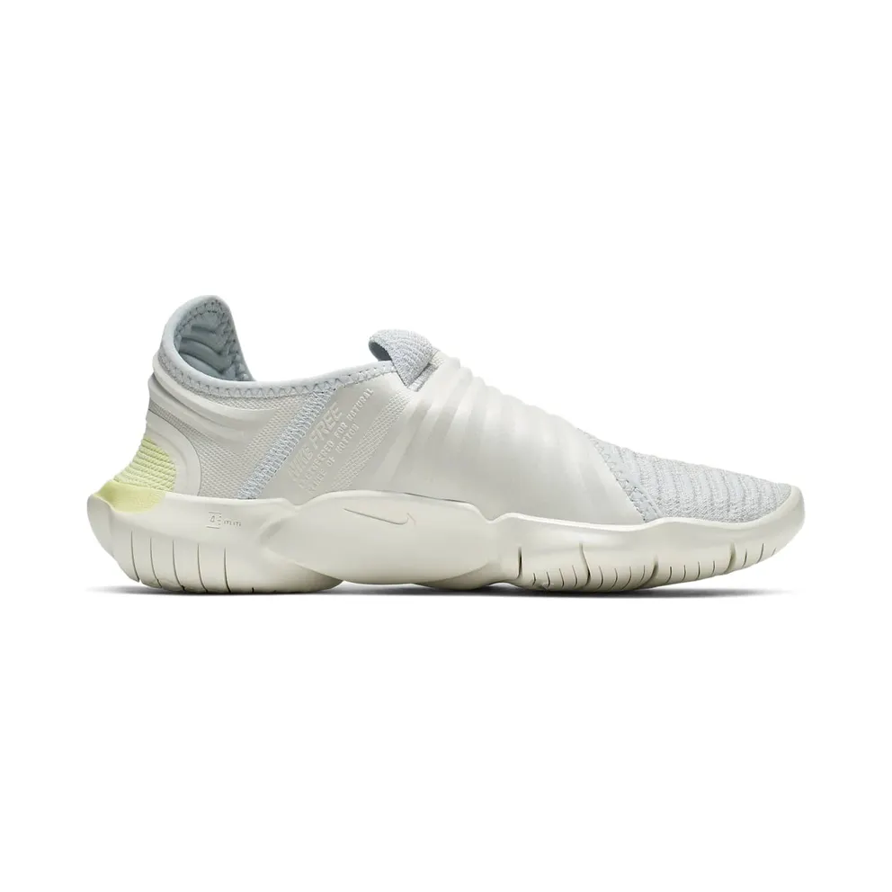 Nike Free RN Flyknit 3.0 Pure Platinum Luminous Green (W) Pure Platinum/Luminous Green-Black (AQ5708-004)