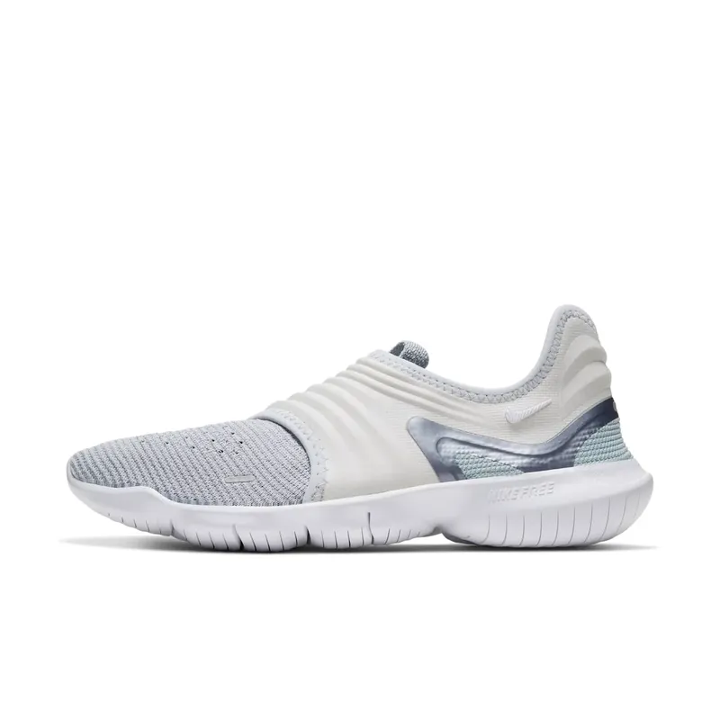 Nike Free RN Flyknit 3.0 Pure Platinum (W) Pure Platinum/Cool Grey (AQ5708-007)