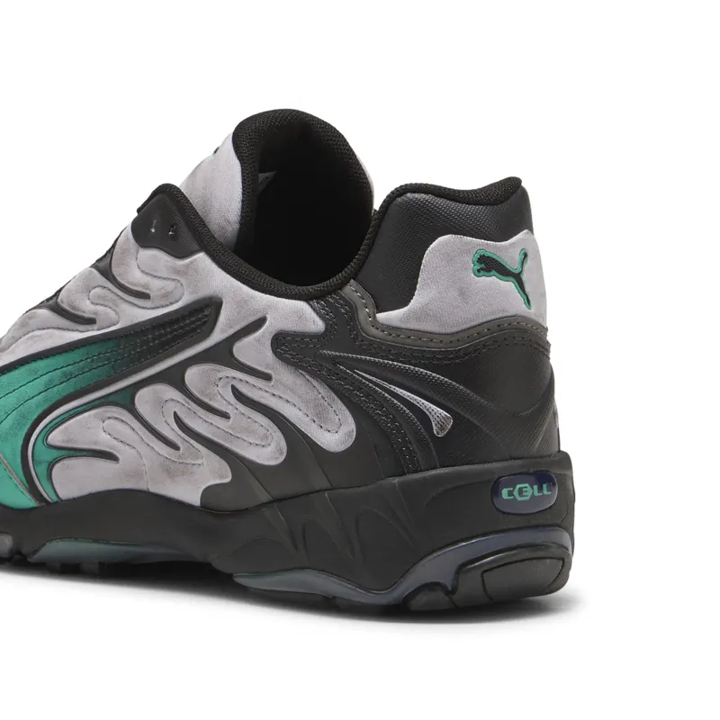 Puma Inhale Distressed “Vibrant Silver / Vibrant Green” (404532_01)