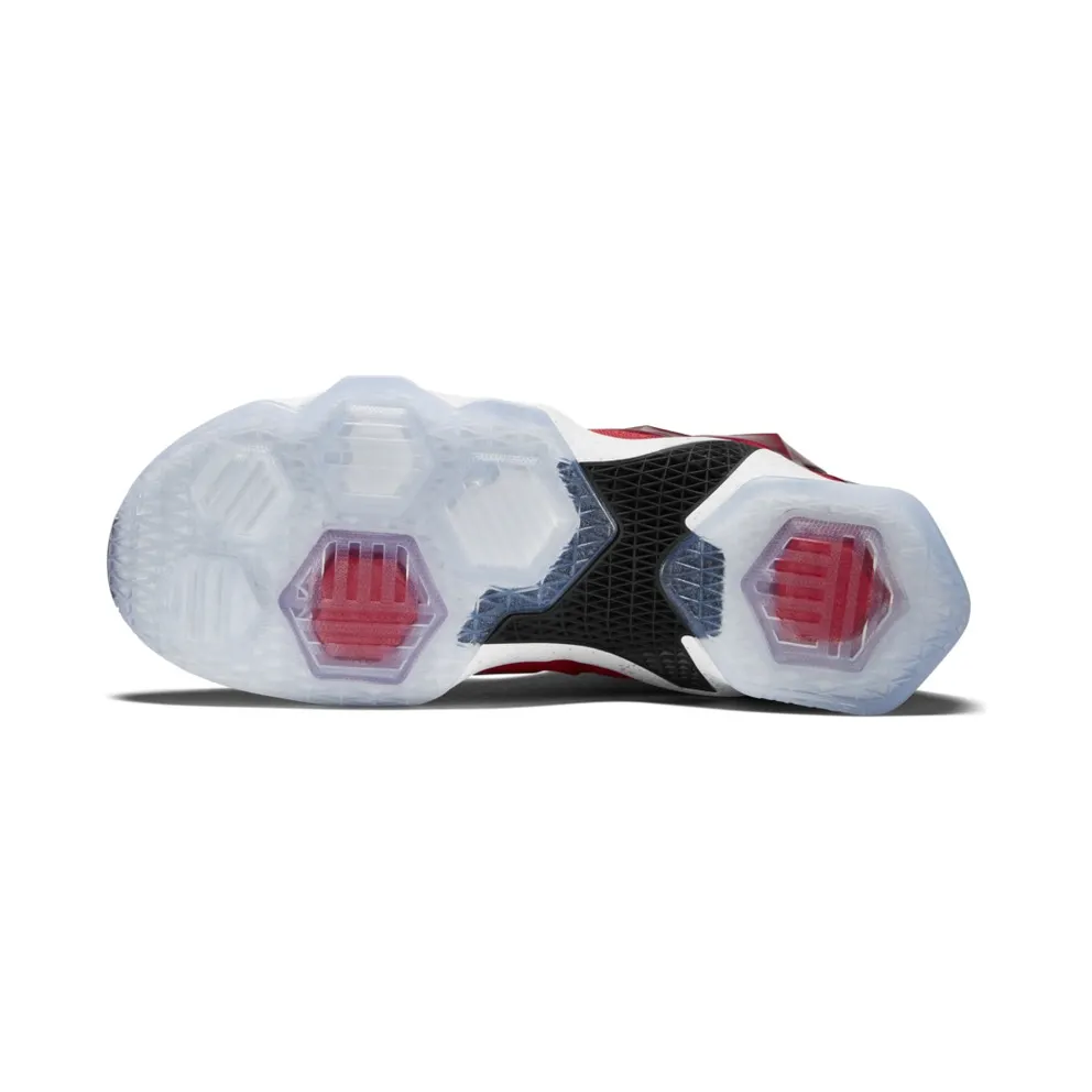 Nike LeBron 13 Away University Red/White-Black-Laser Orange (807219-610)