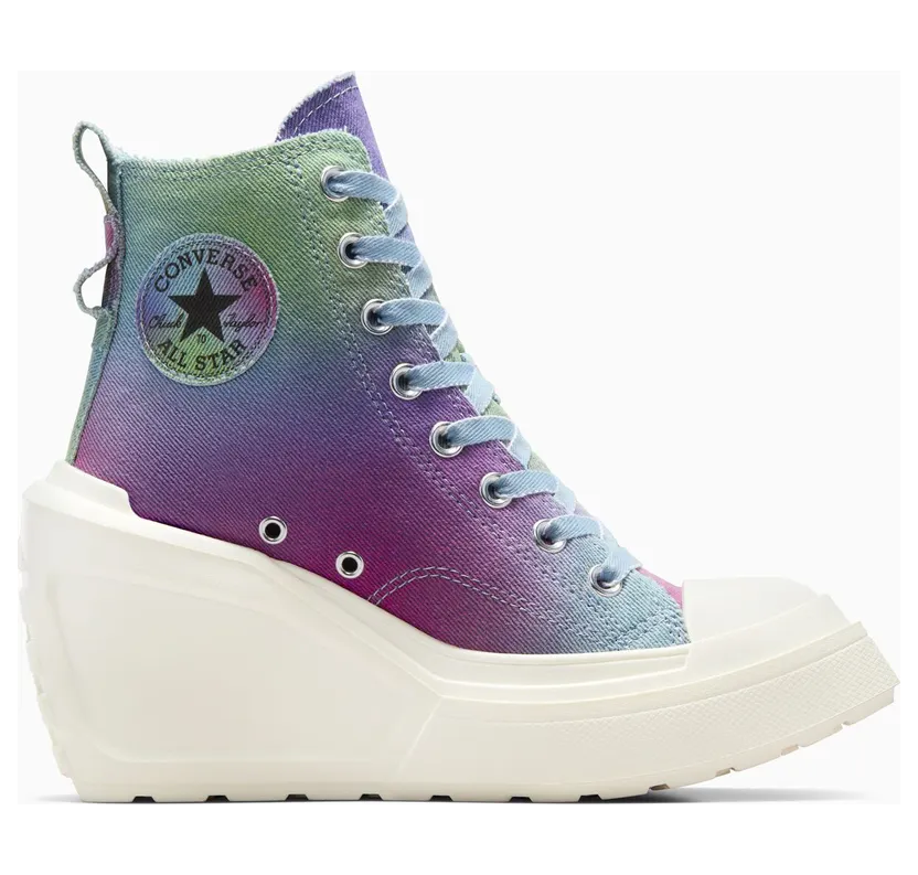 Converse Chuck 70 De Luxe Wedge Platform Out Of The Blue/Egret/Multi (A10309C)