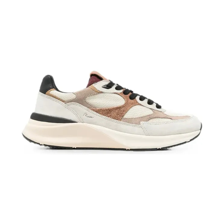 D.A.T.E. Musa lace-up sneakers – Beige (M451MSCOIV)