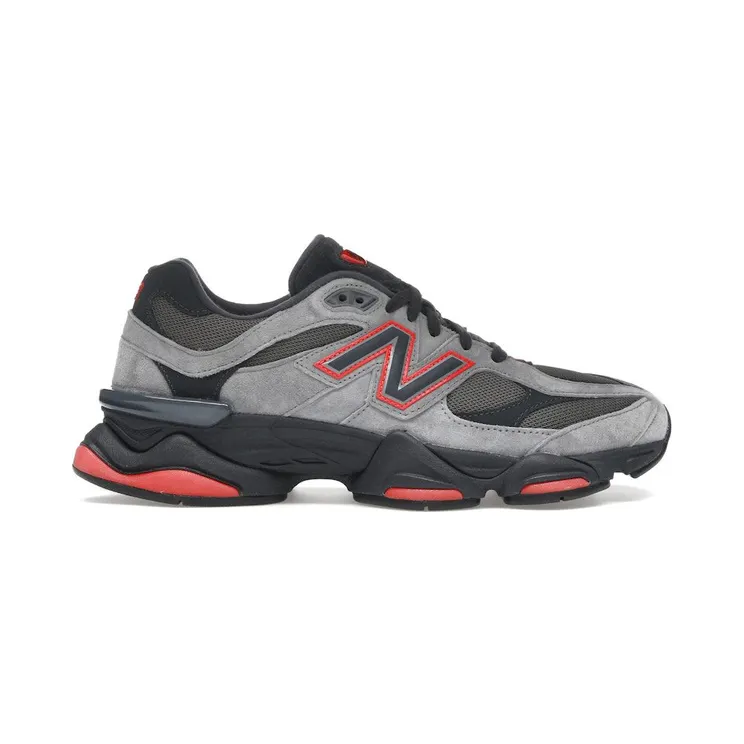New Balance 9060 Grey Black Red JD Sports Exclusive (U9060JBO)