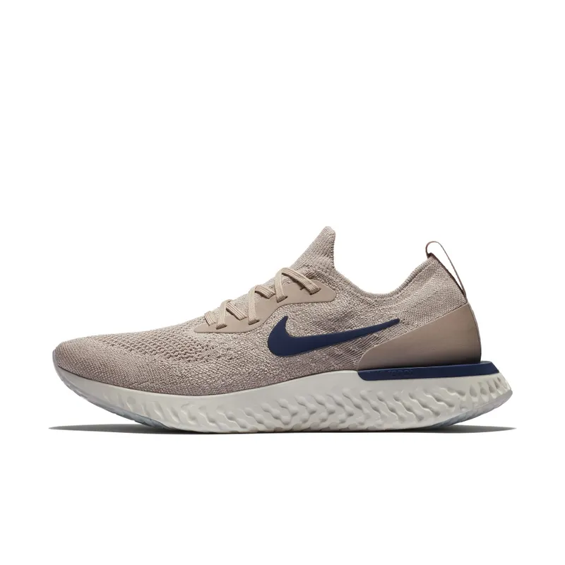 Nike  Epic React Flyknit Diffused Taupe Diffused Taupe/Blue Void-Phantom (AQ0067-201)