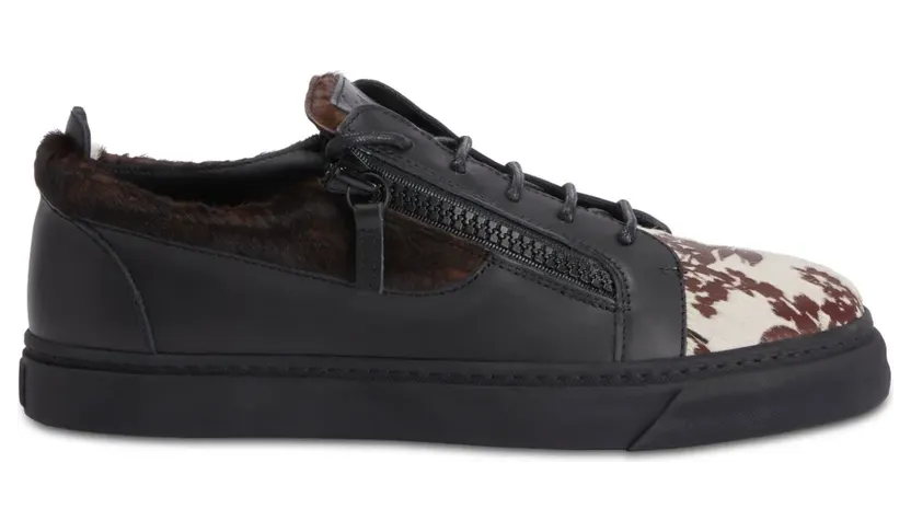 Giuseppe Zanotti Frankie Sneakers mit doppeltem Reißverschluss – Schwarz (RU00129K46)