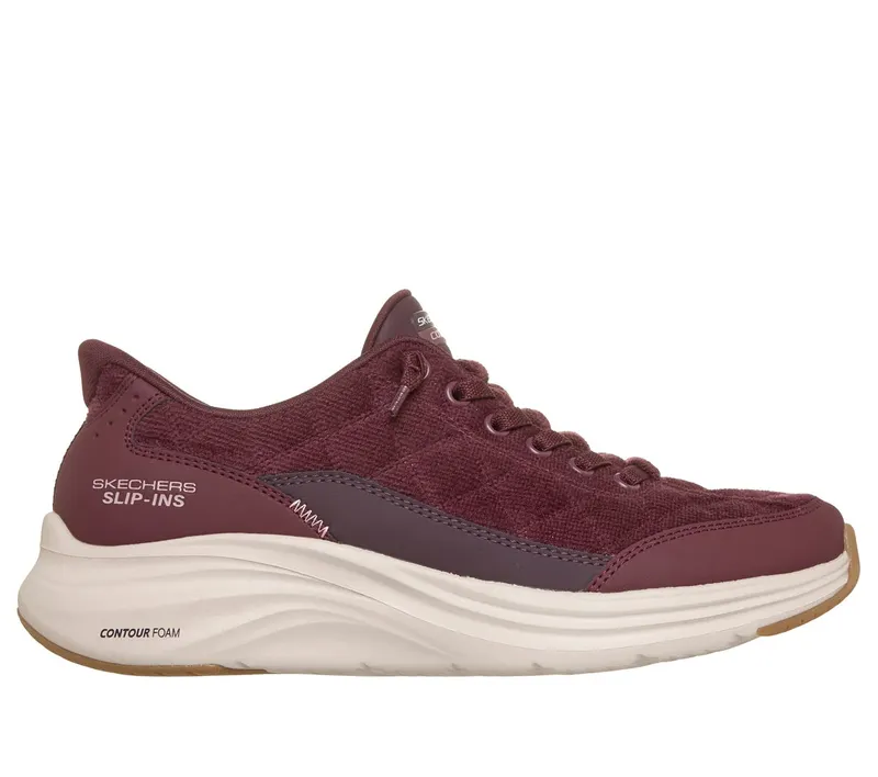 Skechers Slip-ins: Contour Foam – Cozy Fit Luxe Comfort Sneaker Bordeauxrood