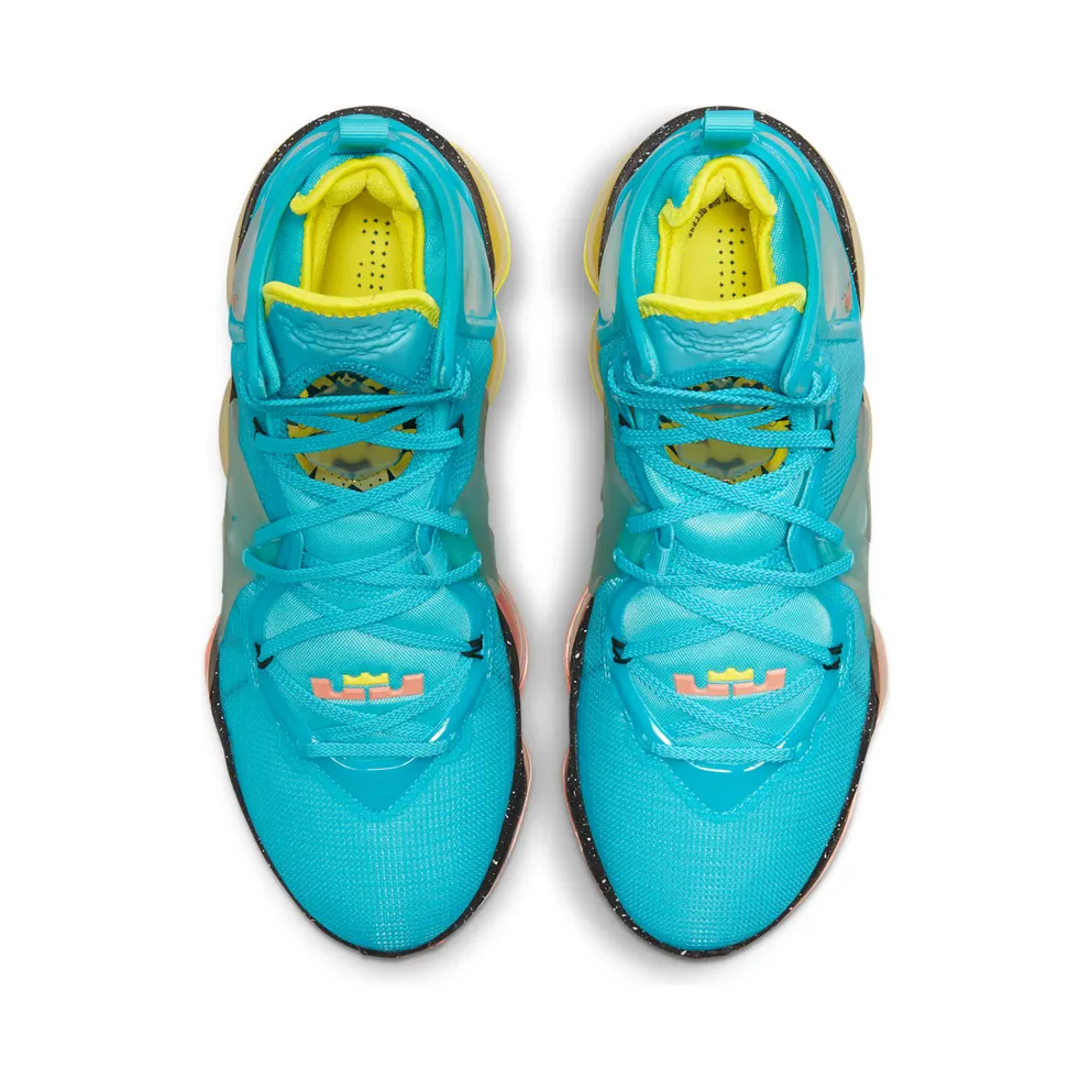 Nike LeBron 19 Christmas – “Aqua Blue / Yellow” (DC9338-400)