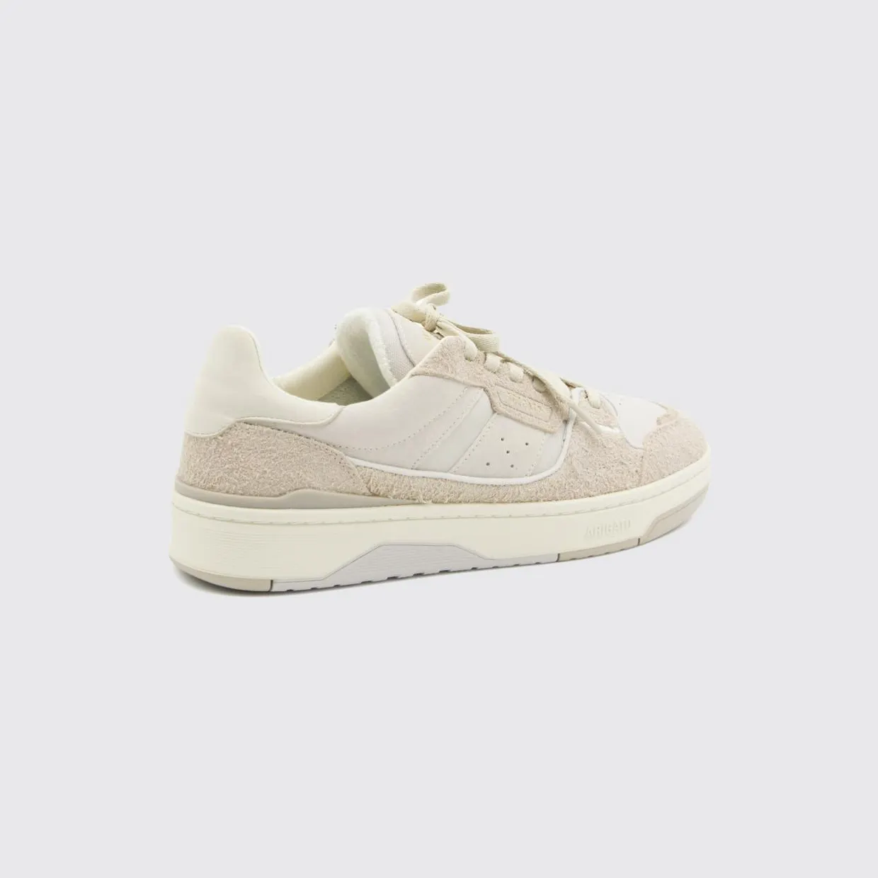 Axel Arigato Clay Low Top Leather and Suede Sneakers with Mesh Inserts Beige (F3906002) (2)