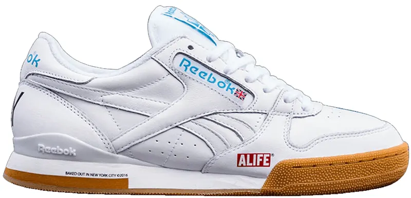 Reebok Phase 1 Pro Alife White White/California Blue-Gum (Other Brands Reebok)