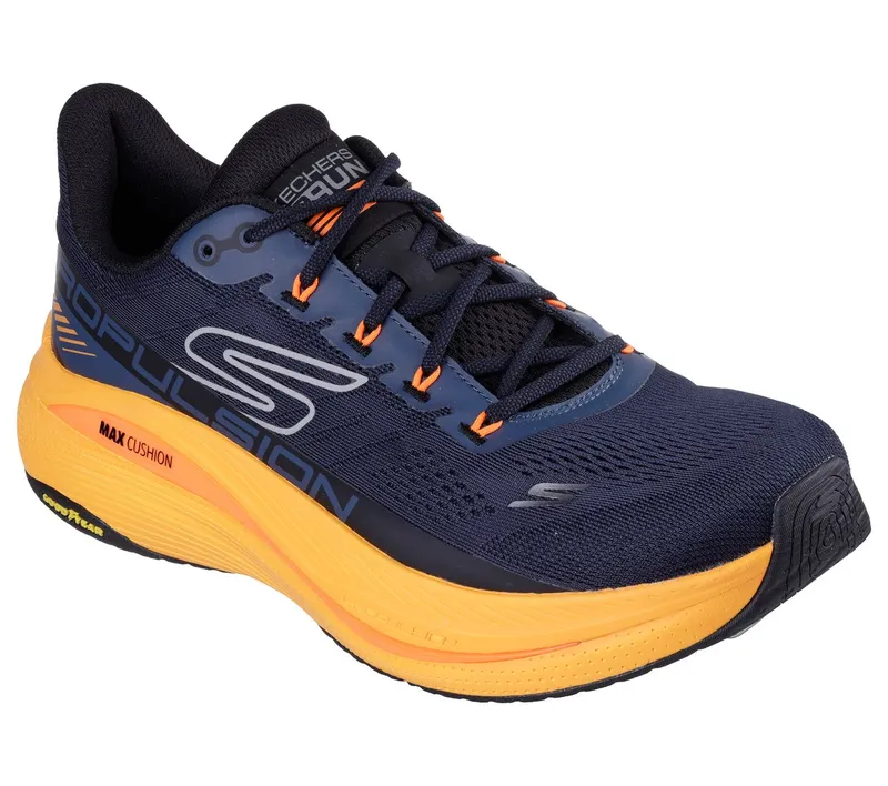 Skechers Max Cushioning Propulsion Sneaker Marine/Orange