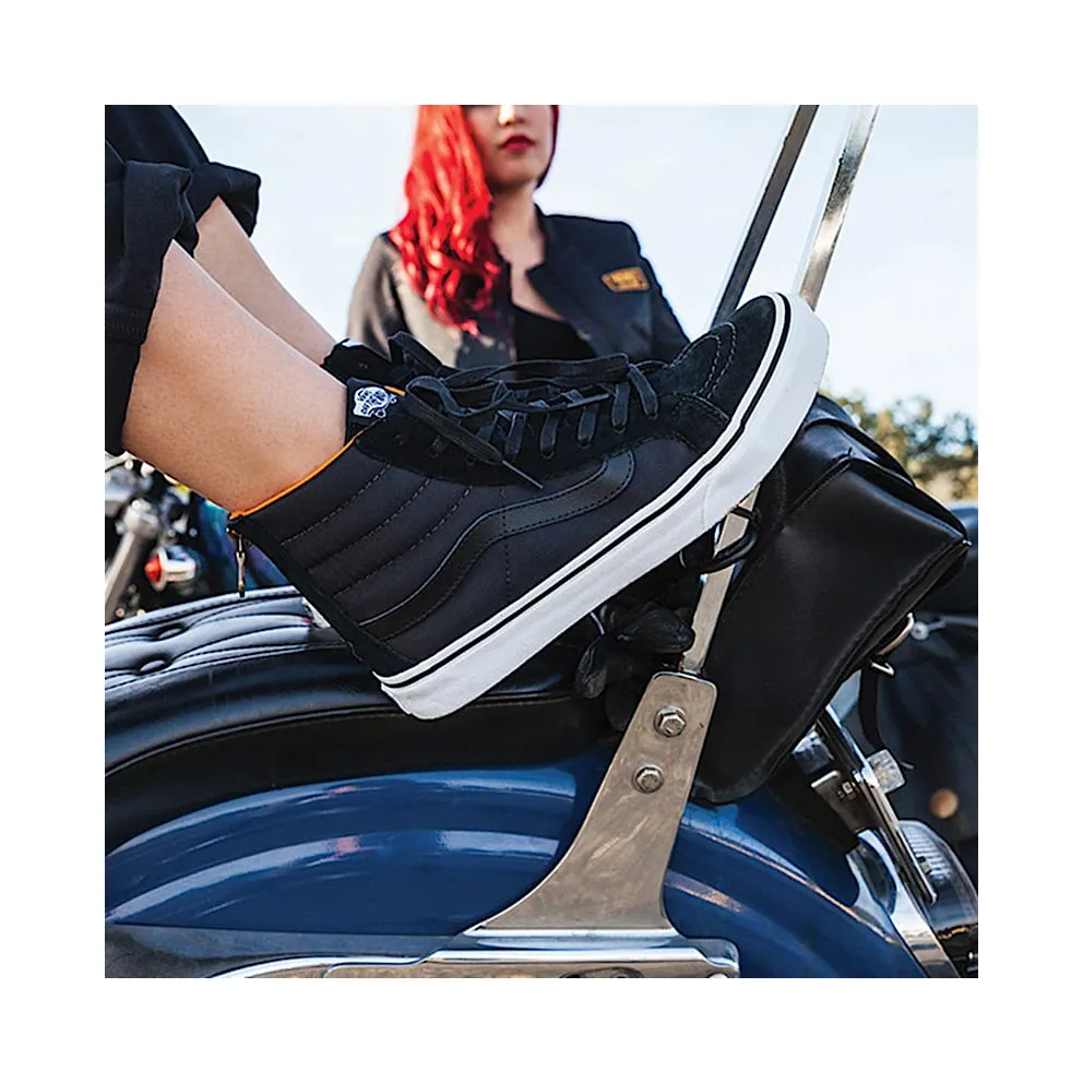 VANS Boom Boom Sk8-hi Slim Zip Shoes (Black)