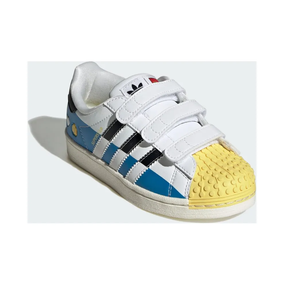 adidas Superstar x LEGO® Kids Cloud White / Core Black / Bright Blue (IF2911)