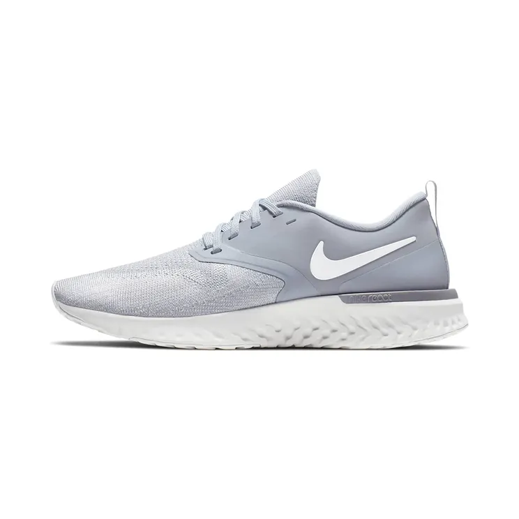 Nike Odyssey React Flyknit 2 “Wolf Grey / Platinum Tint / Gunsmoke / White” (AH1016-002)