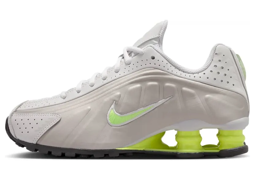 Nike Shox R4 GS “College Grey / Volt” (CW2626-008)