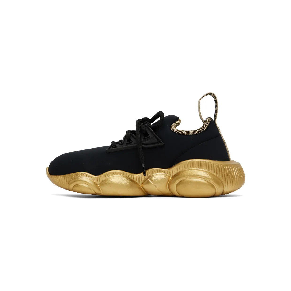 Moschino Black & Gold Teddy Contrasts Sneakers (MA15163G0F_MNA_00A) (3)